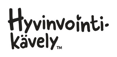Hyvinvointikävely logo musta vaaka